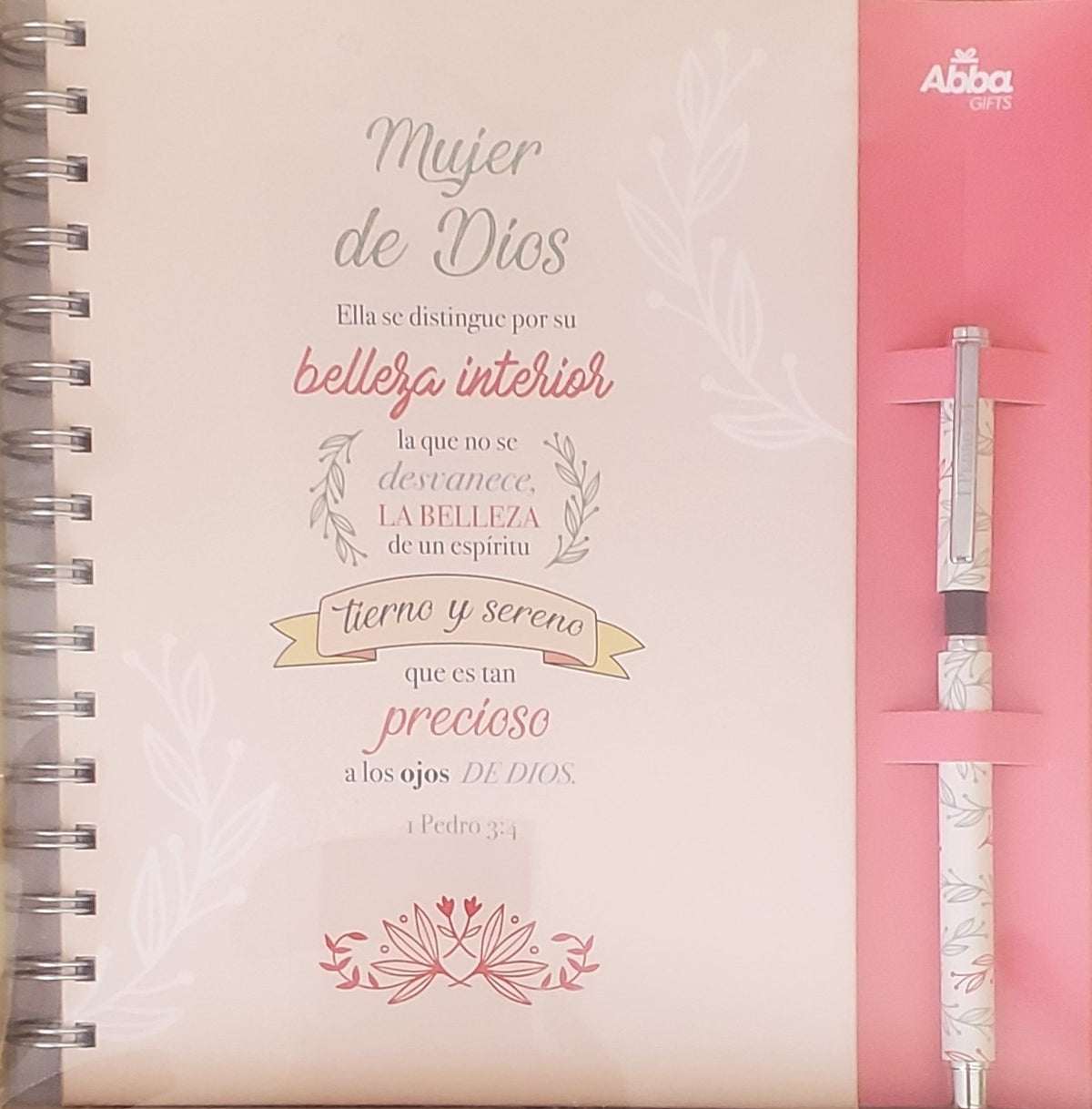 Pack Libreta/Notebook-Mujer de Dios 1 Pedro 3:4