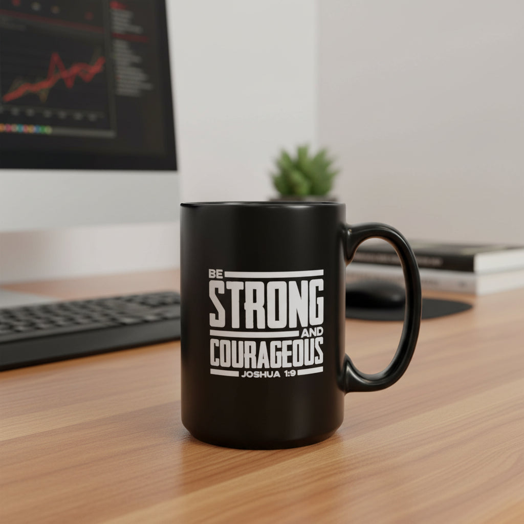 Mug- Be Strong and Courages-Joshua 1:9