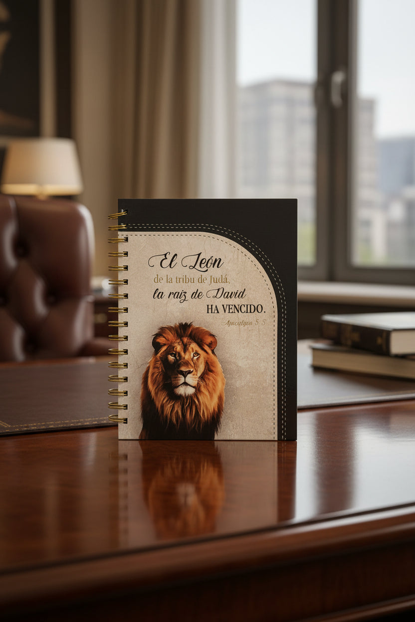 Libreta/Notebook- El Leon de la Tribu de Juda-Apo 5:5