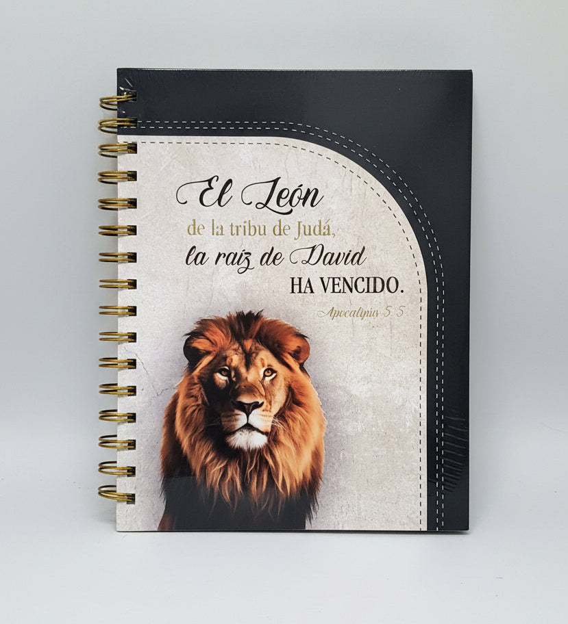 Libreta/Notebook- El Leon de la Tribu de Juda-Apo 5:5
