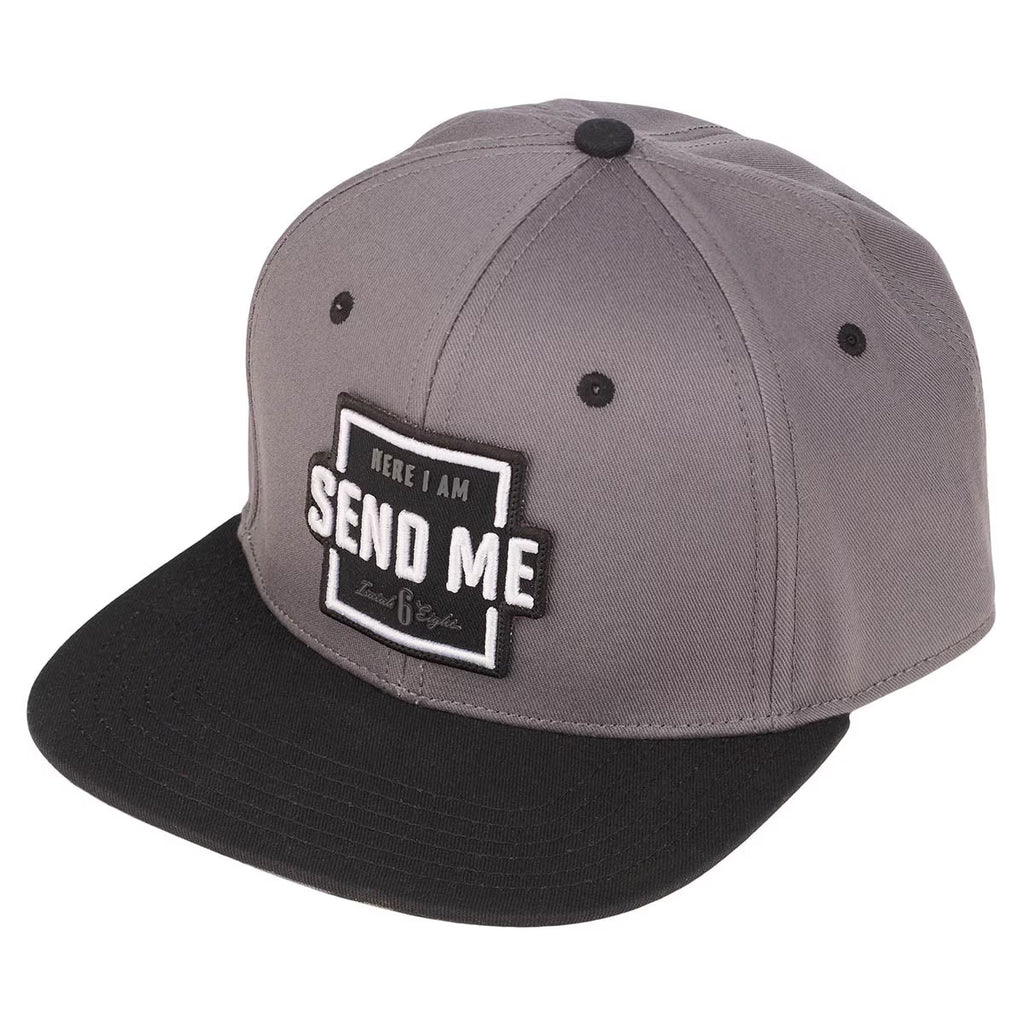 Send Me Gray and Black Snapback Baseball Cap - Isaiah 6:8