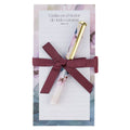 Juego de Regalo con bloc de notas magnético y pluma “Confía en el Señor” - Proverbios 3:5