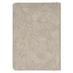 Prayer Changes Things Taupe Faux Leather Prompted Journal
