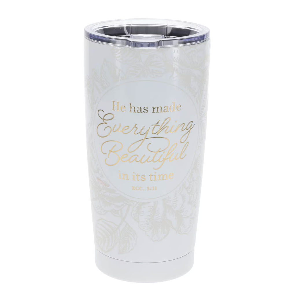 Everything Beautiful Stainless Steel Travel Tumbler - Ecclesiastes 3:11
