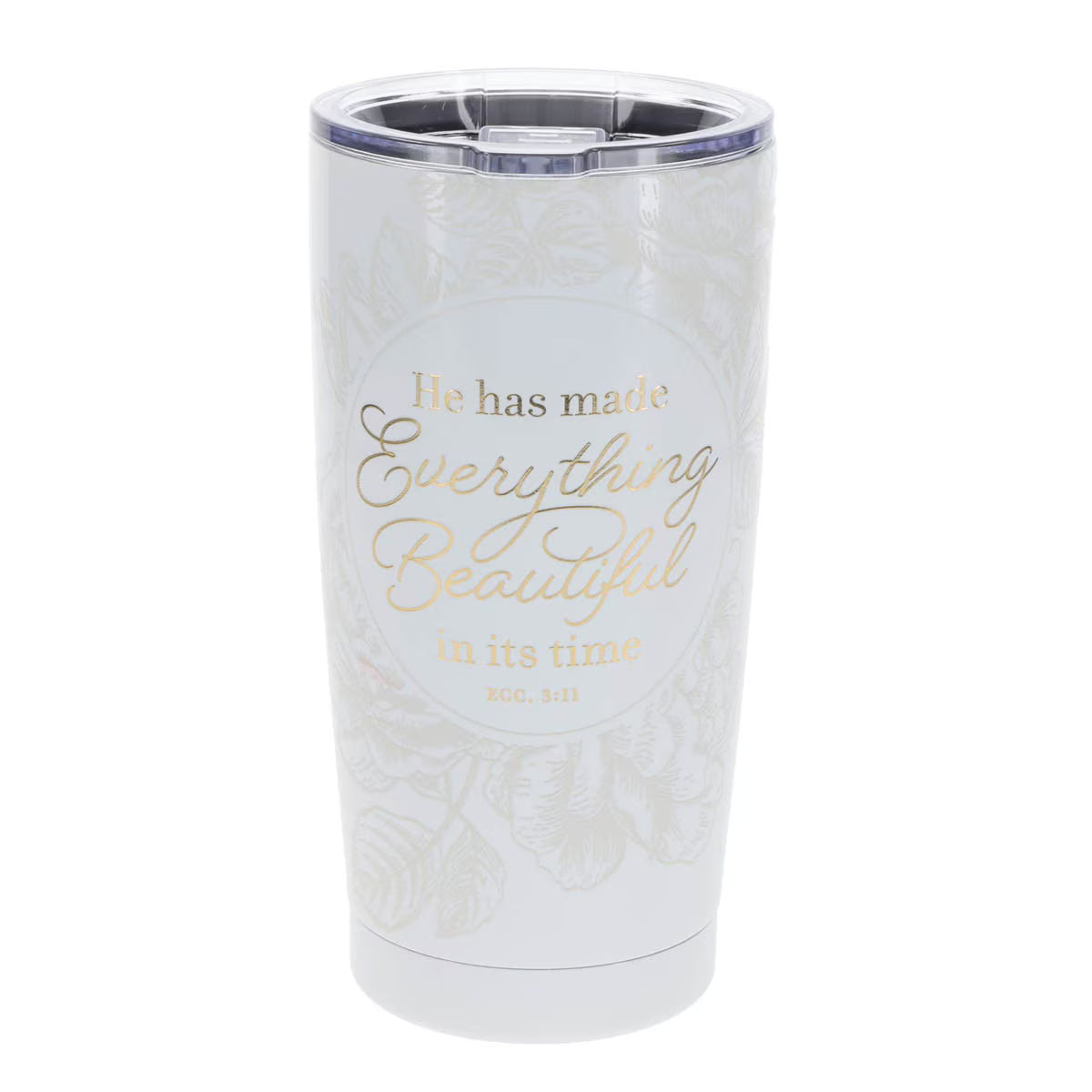 Everything Beautiful Stainless Steel Travel Tumbler - Ecclesiastes 3:11