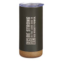 Be Strong Dark Olive Stainless Steel Tumbler - Ephesians 6:10
