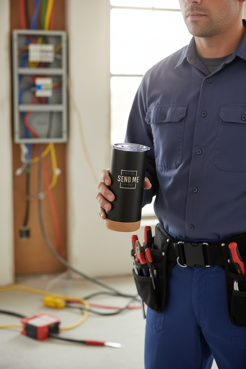 Send Me Black Stainless Steel Tumbler - Isaiah 6:8