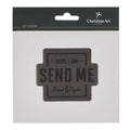 Here I Am Send Me Gray and Black Vinyl Sticker - Isaiah 6:8