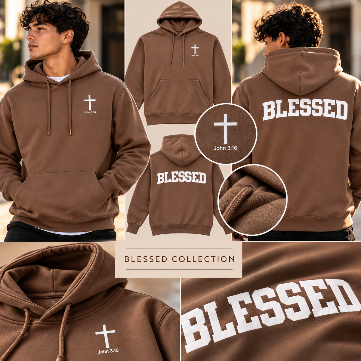 BLESSED COLLECTION-Unisex Adult Premium 12oz Hoodie