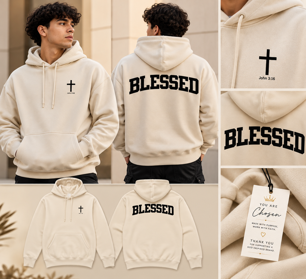 BLESSED COLLECTION-Unisex Adult Premium 9oz Hoodie